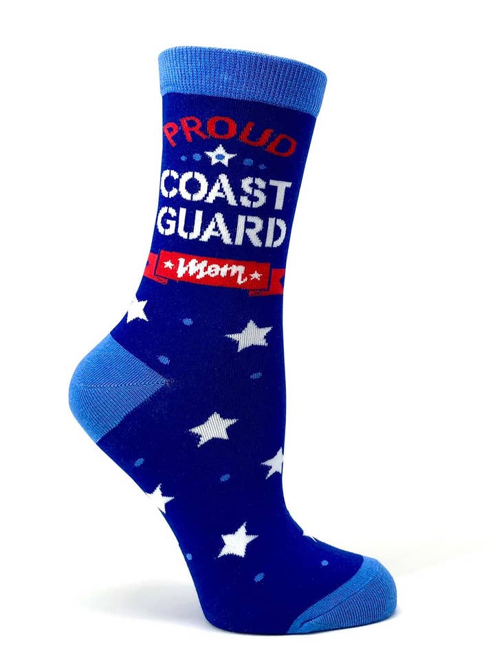 Fabdaz - Wholesale Socks - Women's - Proud Coast Guard Mom Women's Crew Socks1
