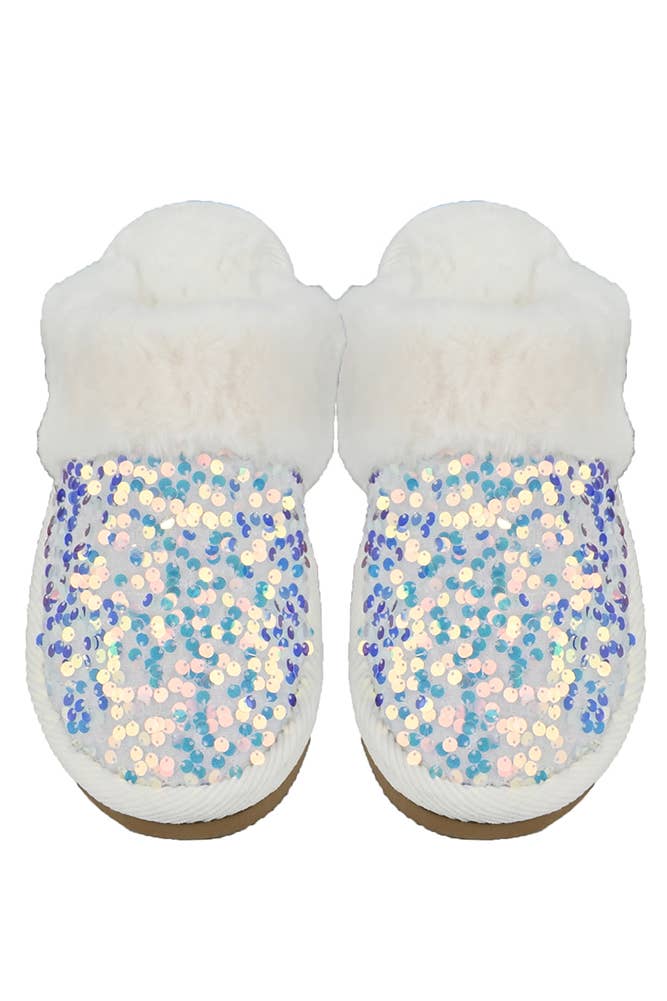 Hana - Wholesale Slippers - Women's - C.C Sequin Cuff Winter Slippers7