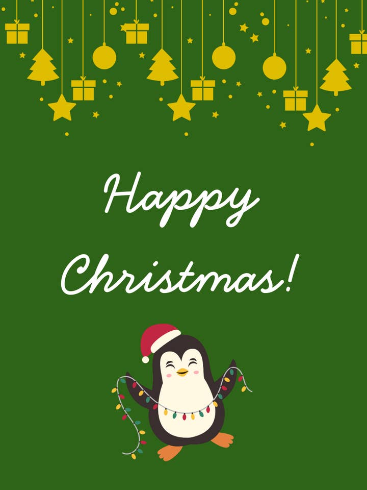 Happy Christmas Card for wholesale by Brain2Brush