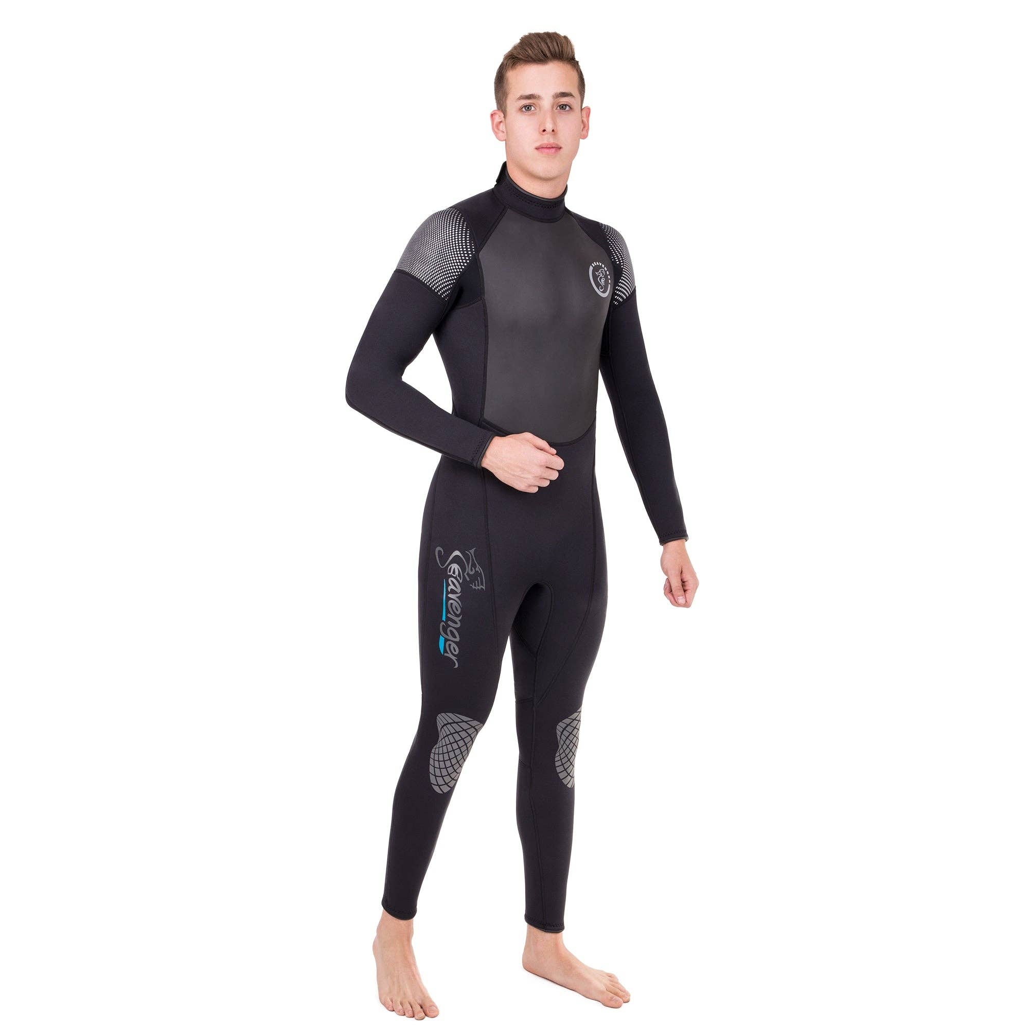 Seavenger – Acessórios desportivos por atacado – Fato de mergulho masculino Odyssey Surfing - Preto