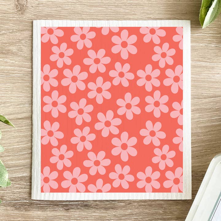 Valentine's Day Flower Pattern - Swedish Dishcloth for wholesale by Lissi Designs