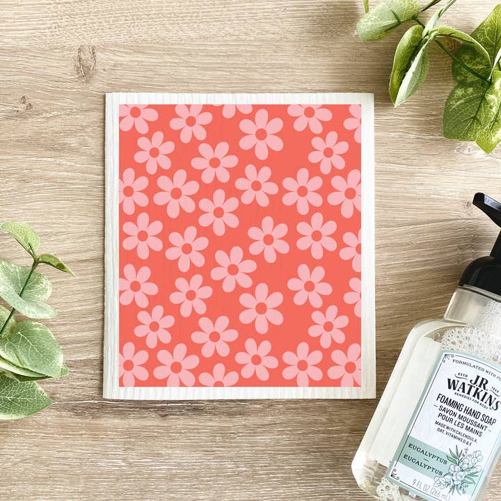 Valentine's Day Flower Pattern - Swedish Dishcloth for wholesale by Lissi Designs