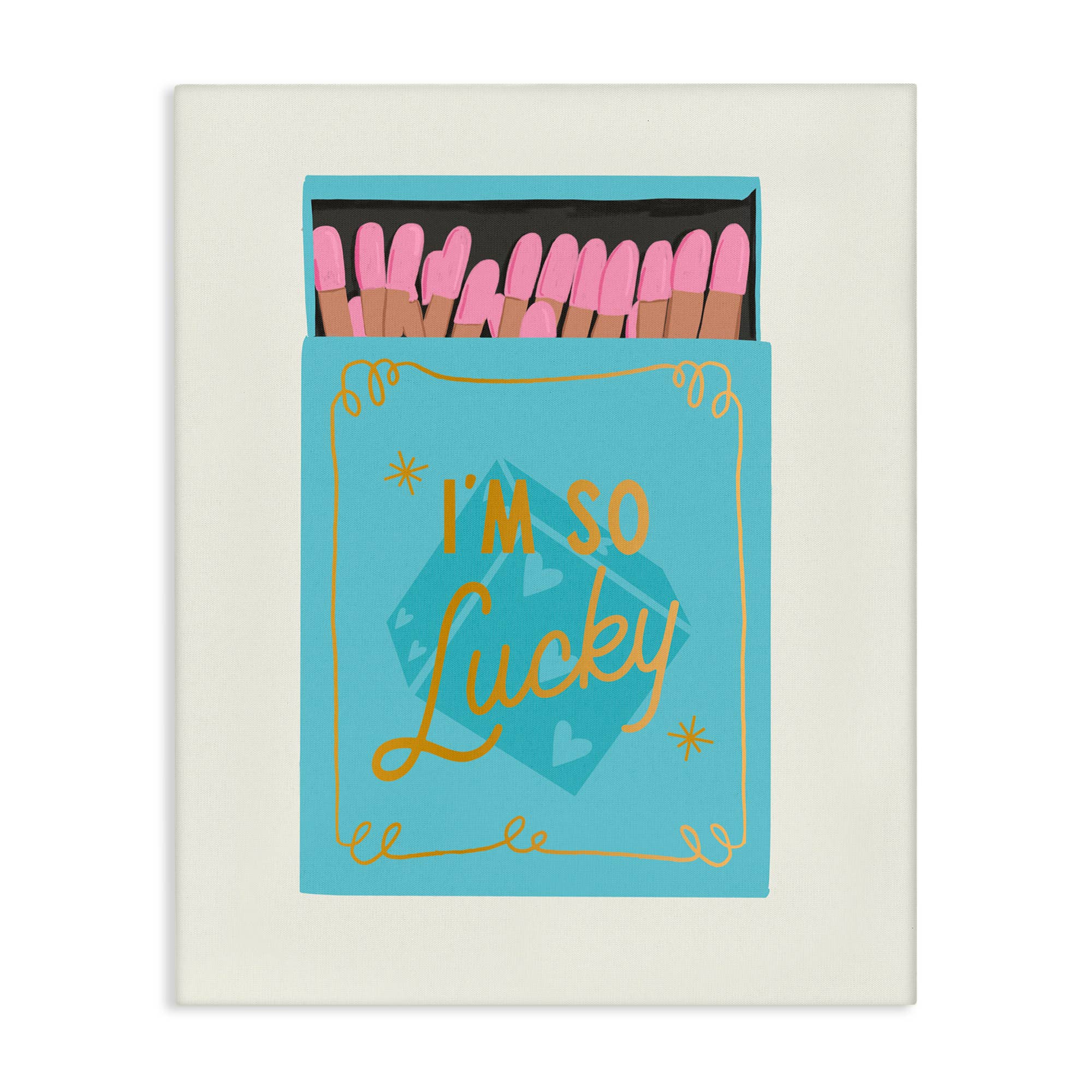 Stupell Industries - Vente Enseigne murale - Je suis tellement chanceux Matchbox - Art mural non encadré5