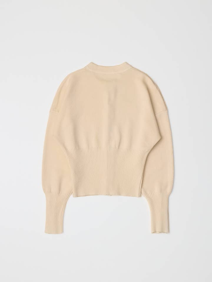 MOD REF - Wholesale Blouse - Women's - The Rosaline Top | Button-Down Knit Blouse with Ribbed Waist10