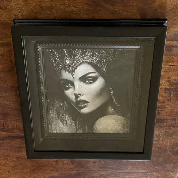 Elegant Black “The Queen” Framed Art Print Shadow Box
for wholesale by Bodhi Leaf Market
