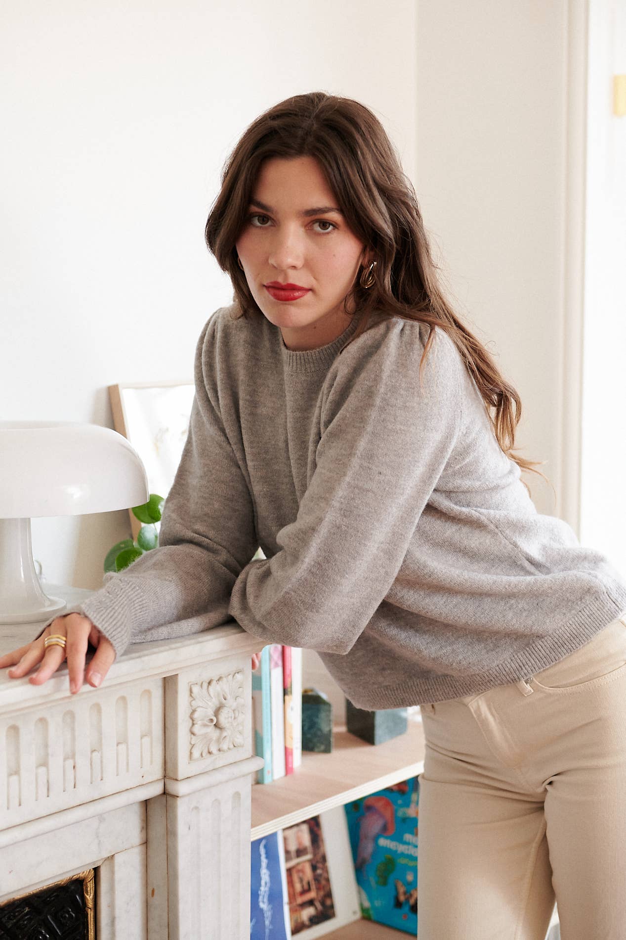 Nathael Paris - Wholesale Pullover-trui - Dames - Trui van alpaca en wol met ronde hals1