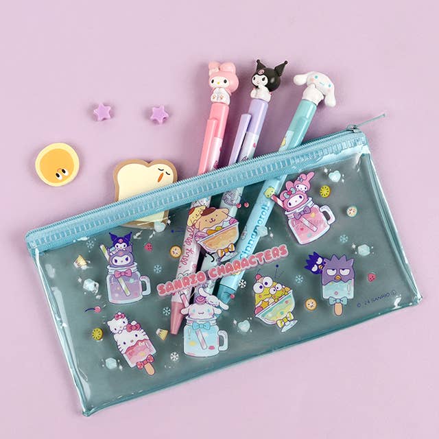 K-Wonderland - Wholesale Pencil Case/Pouch - Sanrio Limited Glitter Multi transparent Pouch  4