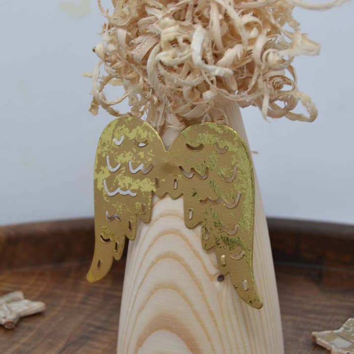 Huizbirn - Wholesale Christmas Decoration - Handmade wooden Christmas decoration Christmas angel 18 cm1