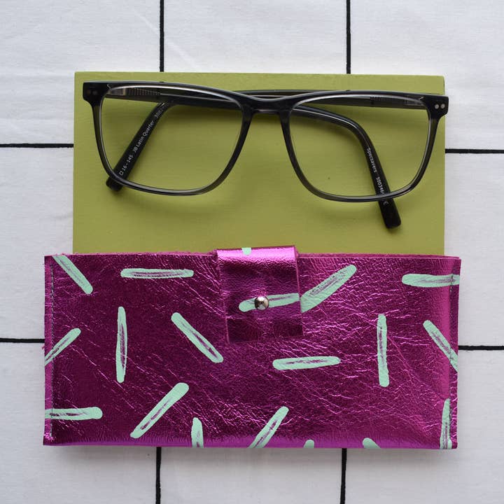 Jemma Marston - Wholesale Eyewear Cases & Holders - Women's - Hand Painted Leather Glasses Pouch8