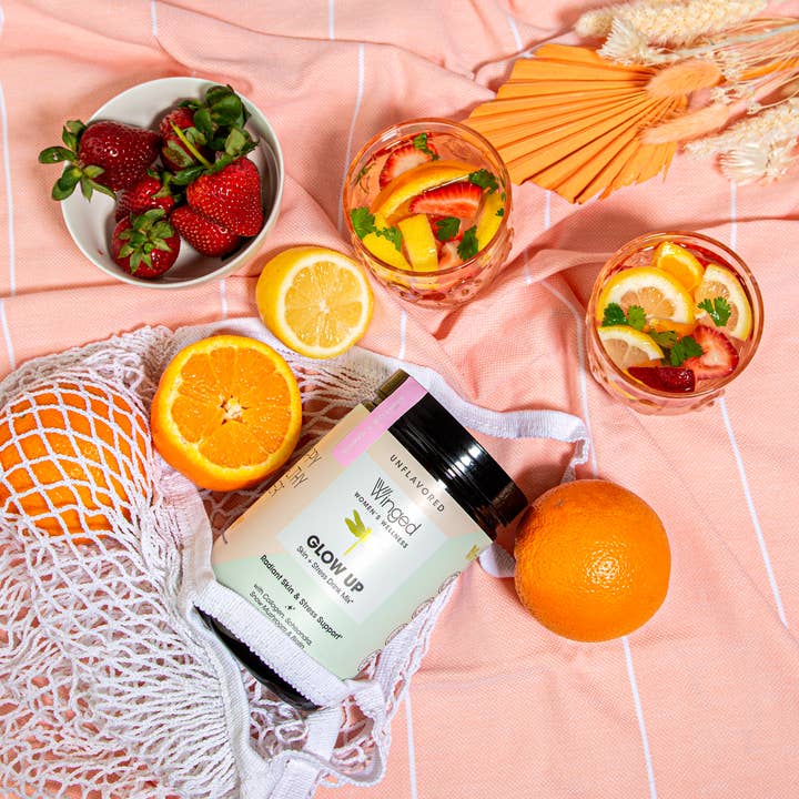 Winged - Wholesale Powdered health drink - Glow Up Collagen & Stress Powder - Unflavored5