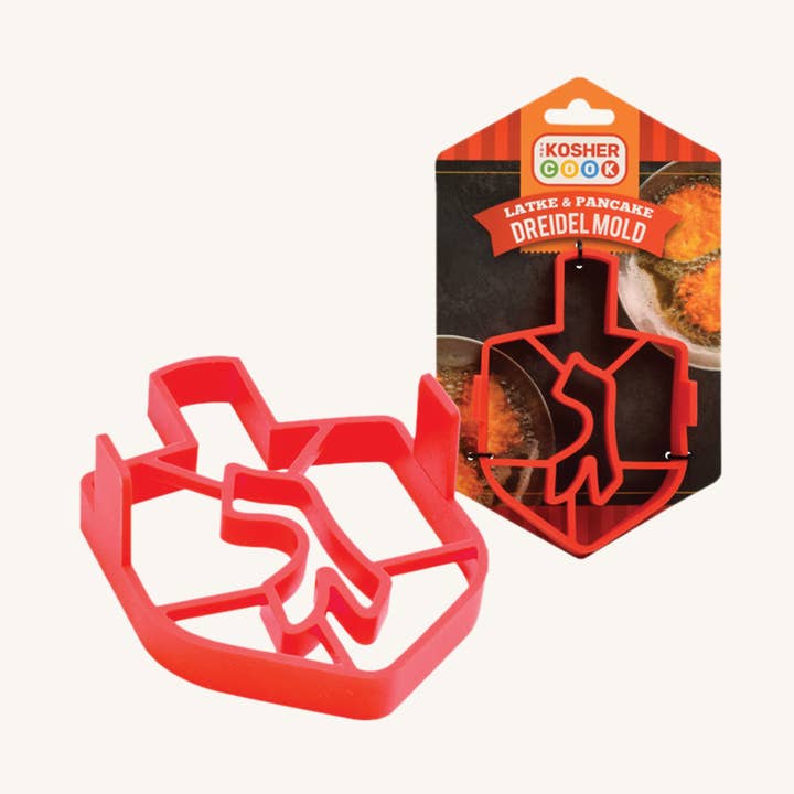 Silicone Latke & Pancake Dreidel Mold for wholesale by Ner Mitzvah
