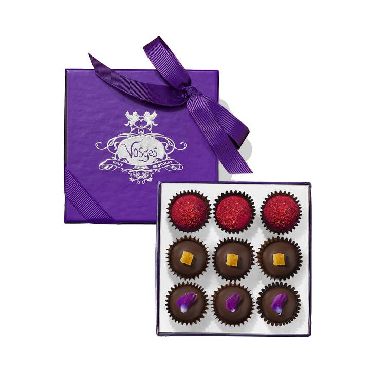 Truffes au chocolat végétaliennes gourmandes à l'huile d'olive à haute teneur en composés phénoliques pour la vente par Vosges Haut-Chocolat