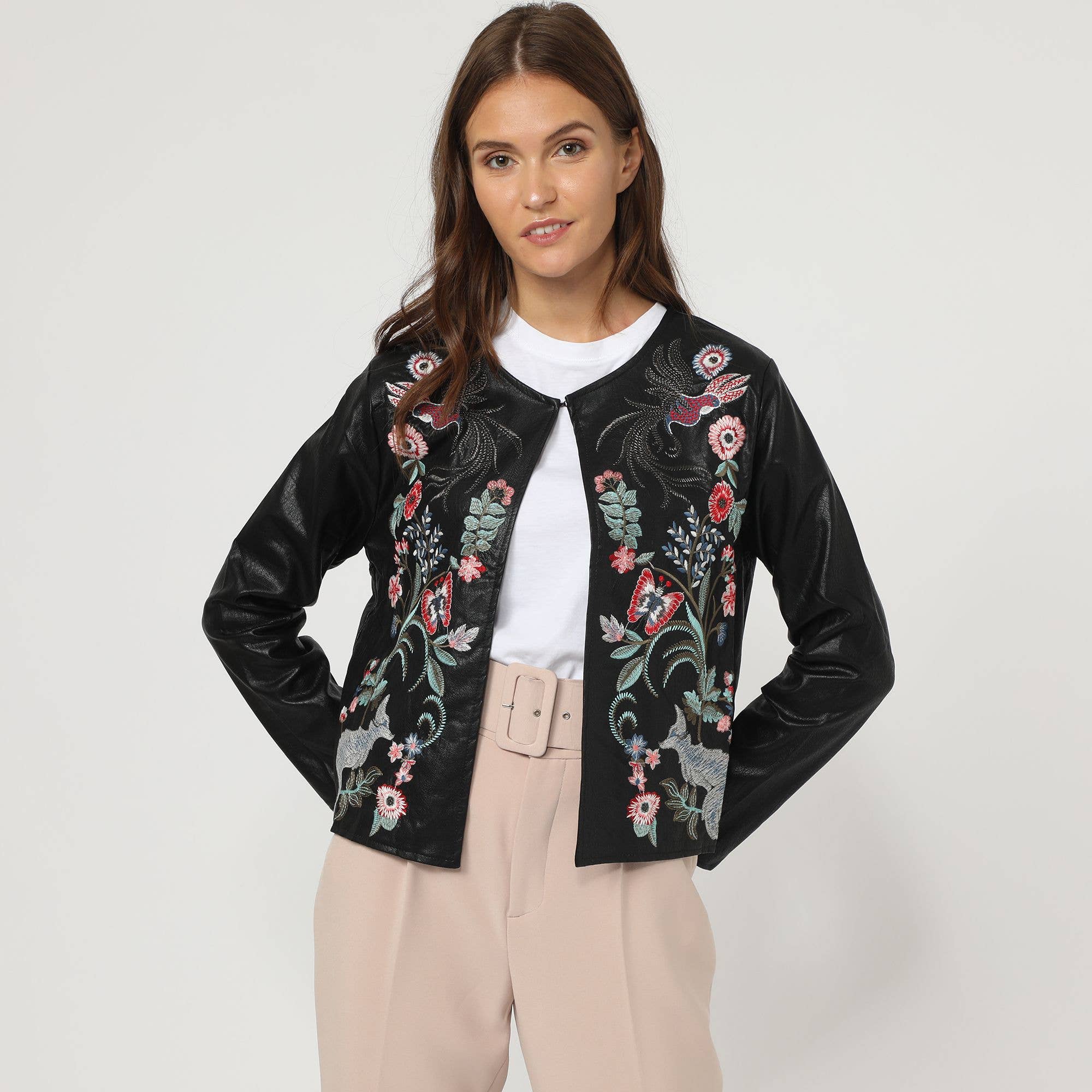 BanBat - Venta al por mayor Chaqueta de cuero - Mujer - Chaqueta simil piel -B9870