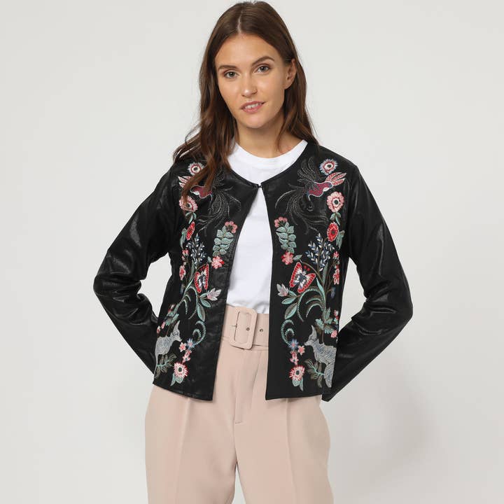 BanBat - Venta al por mayor Chaqueta de cuero - Mujer - Chaqueta simil piel -B987