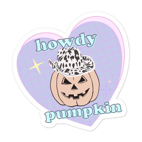 Howdy pumpa klistermärke för wholesale av ratbone skinny + the oddball club