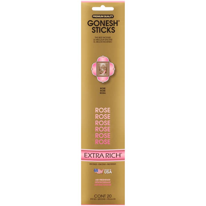 Incense Sticks: Gonesh Extra Rich Rose for wholesale by Gonesh