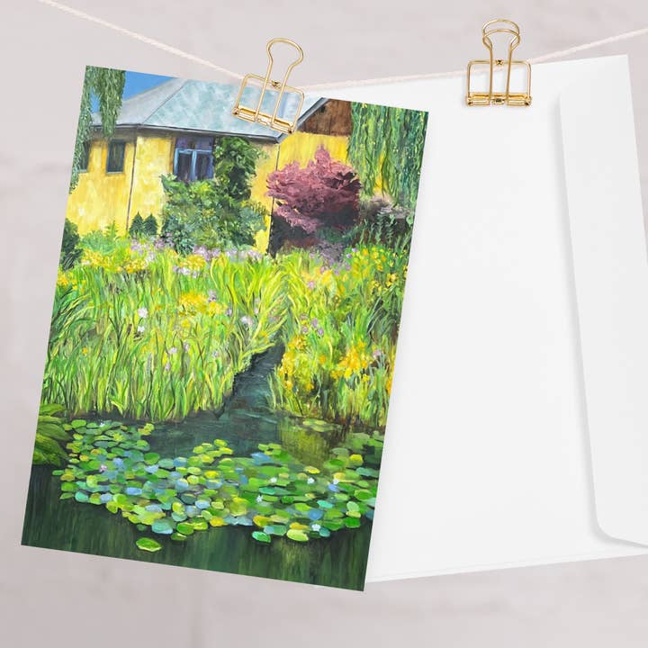 Sanctuaire - Carte de vœux paysage de jardin pour la vente par Kelly Beyer Art Cards & Prints