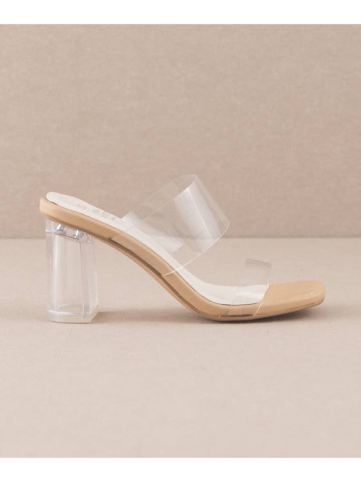 The Emma Clear | Invisible Block Heel for wholesale on Faire