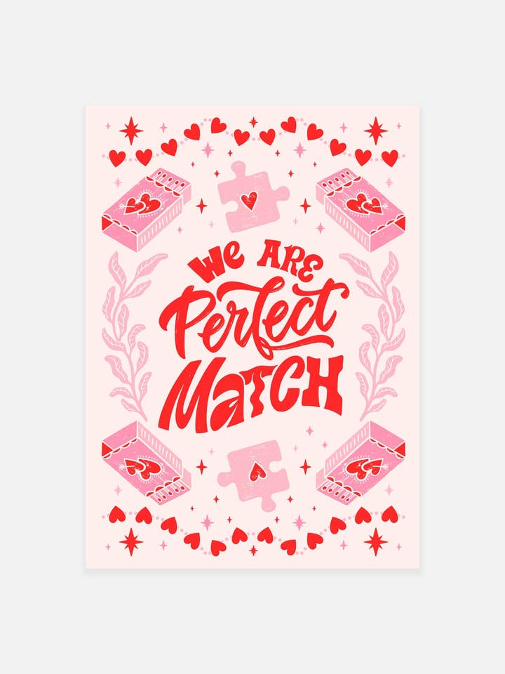 We Are Perfect Match Print for wholesale by Noonstead