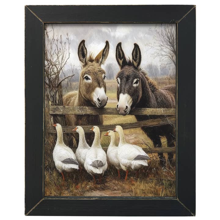 HMK684L Curious Donkeys for wholesale by JanMichaels Art & Home