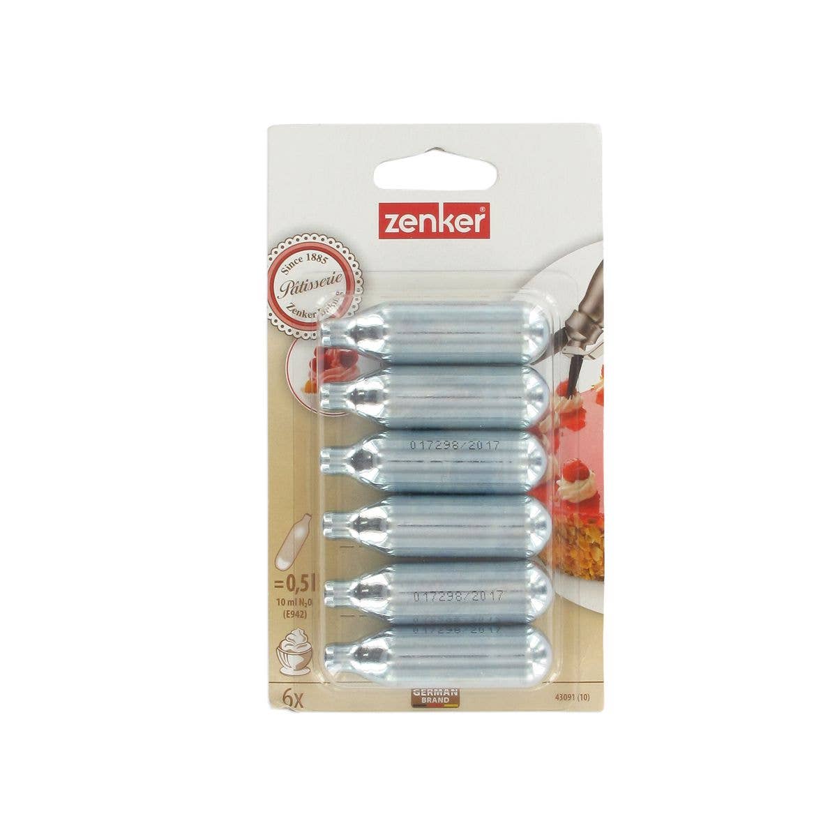 Zenker - Wholesale Kitchen Tool/Gadget - Pack of 6 Nitrous Oxide Siphon Cartridges9