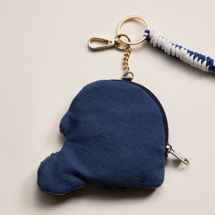 Frem - Wholesale Keychain - Women's - Game Day Beaded Helmet Keychain Pouch – Team Colors14