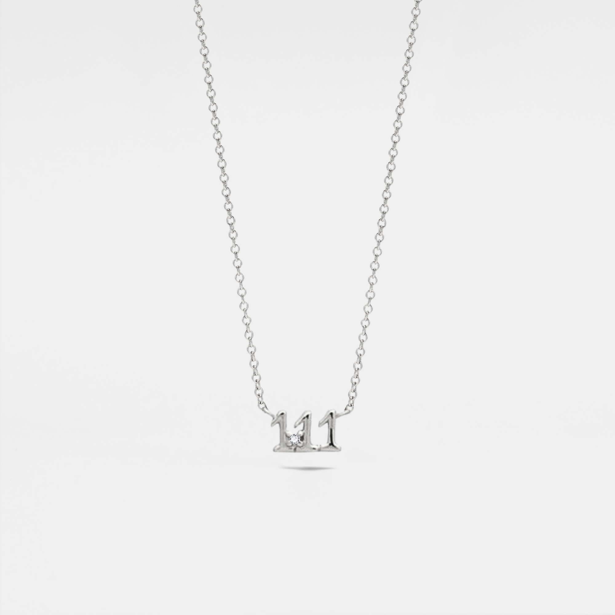 Perimade & Co. LLC - Wholesale Pendant/Charm Necklace - Dainty Angel Number Charm Necklace in 925 Sterling Silver7