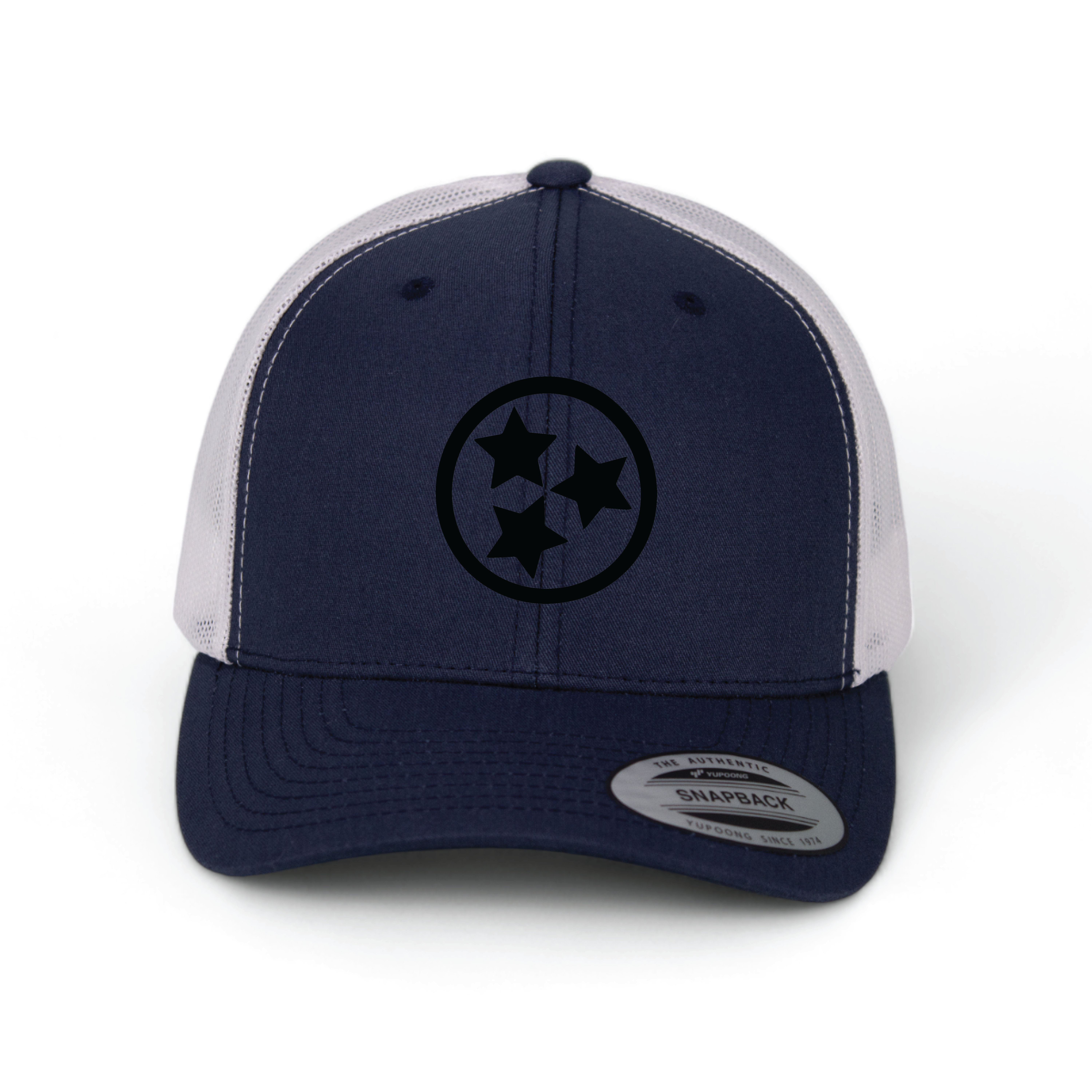 Cotton Mule - Wholesale Trucker Hat - Unisex - Black Silicone Tristar Trucker Hats4