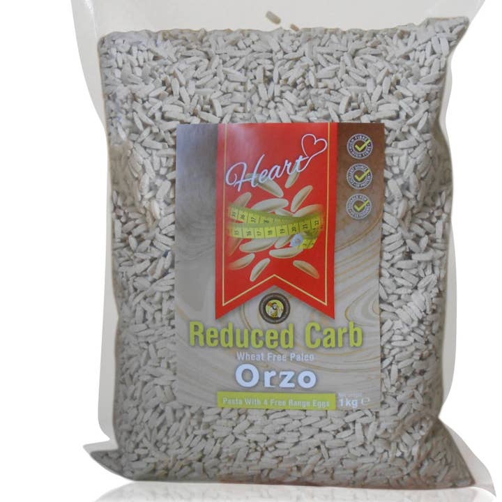 Heart – Großhandel Pasta – 1 kg Keto weizenfreier Paleo Orzo Nudelreisersatz1