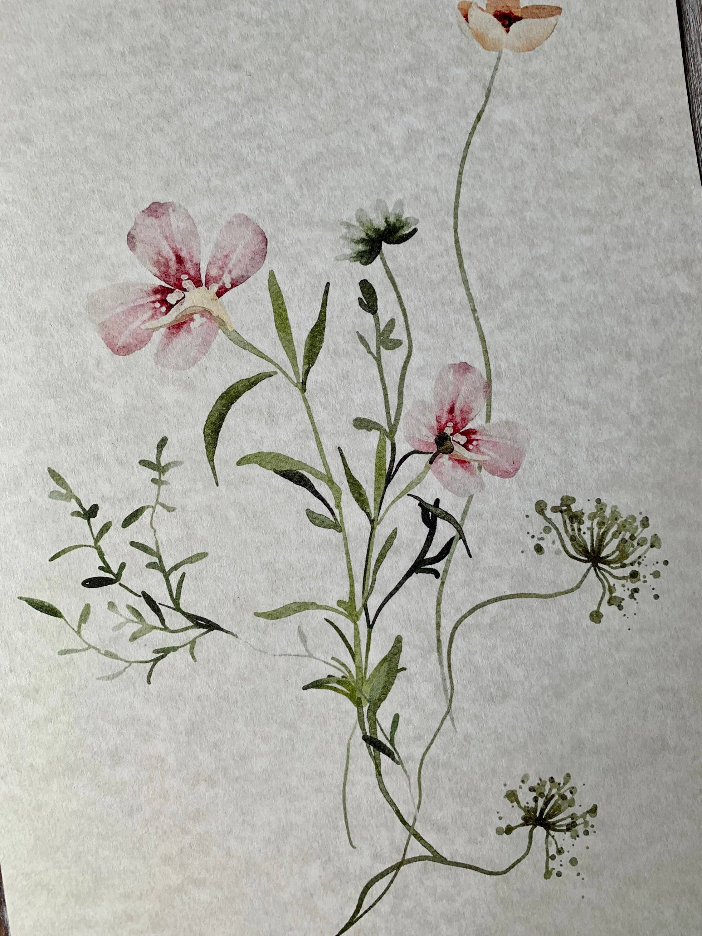 Magnifique Hearts - Wholesale Art Print - Set Of 3 Floral Art Prints, Delicate Botanical, Flowers, Pri2