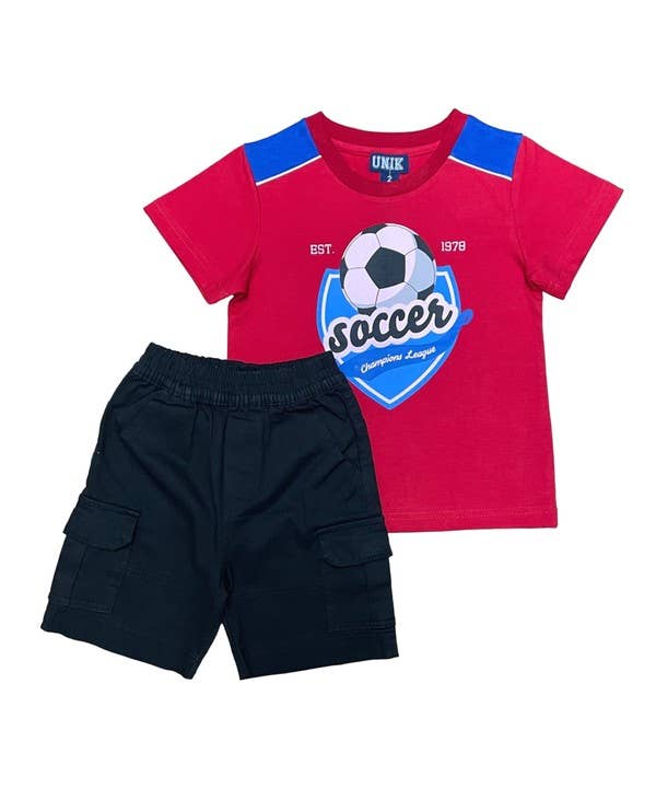Unik – wholesale Top & short set – Kids – Soccer Short Set 10-140