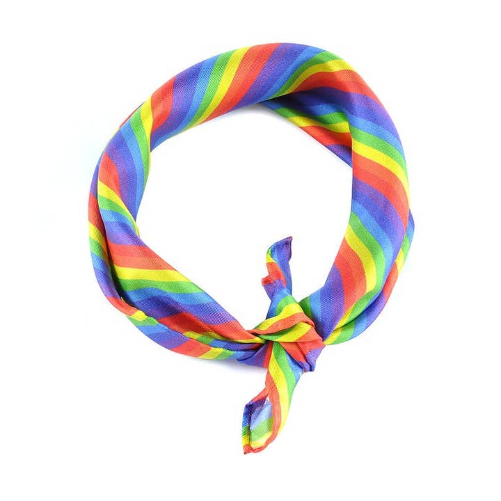 Rainbow Neckerchief for wholesale by David Watson