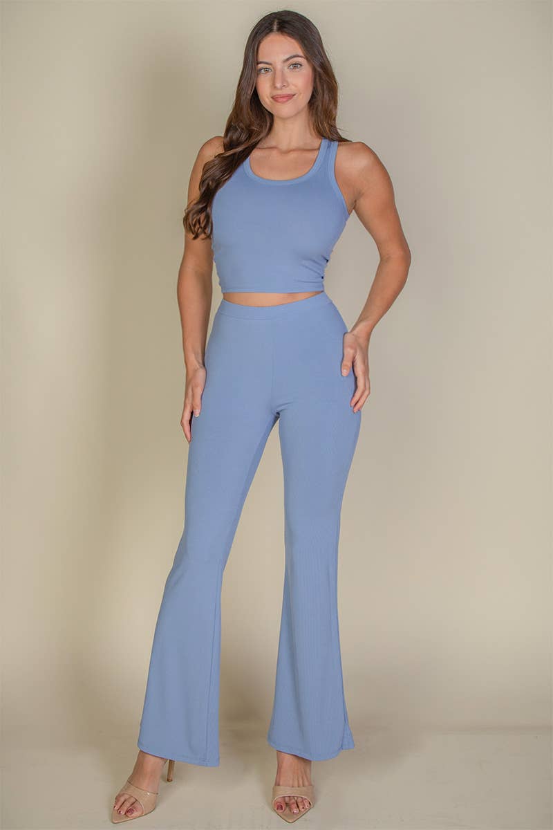 CAPELLA APPAREL - Wholesale Pants - Women's - High Waisted Flare Pants38