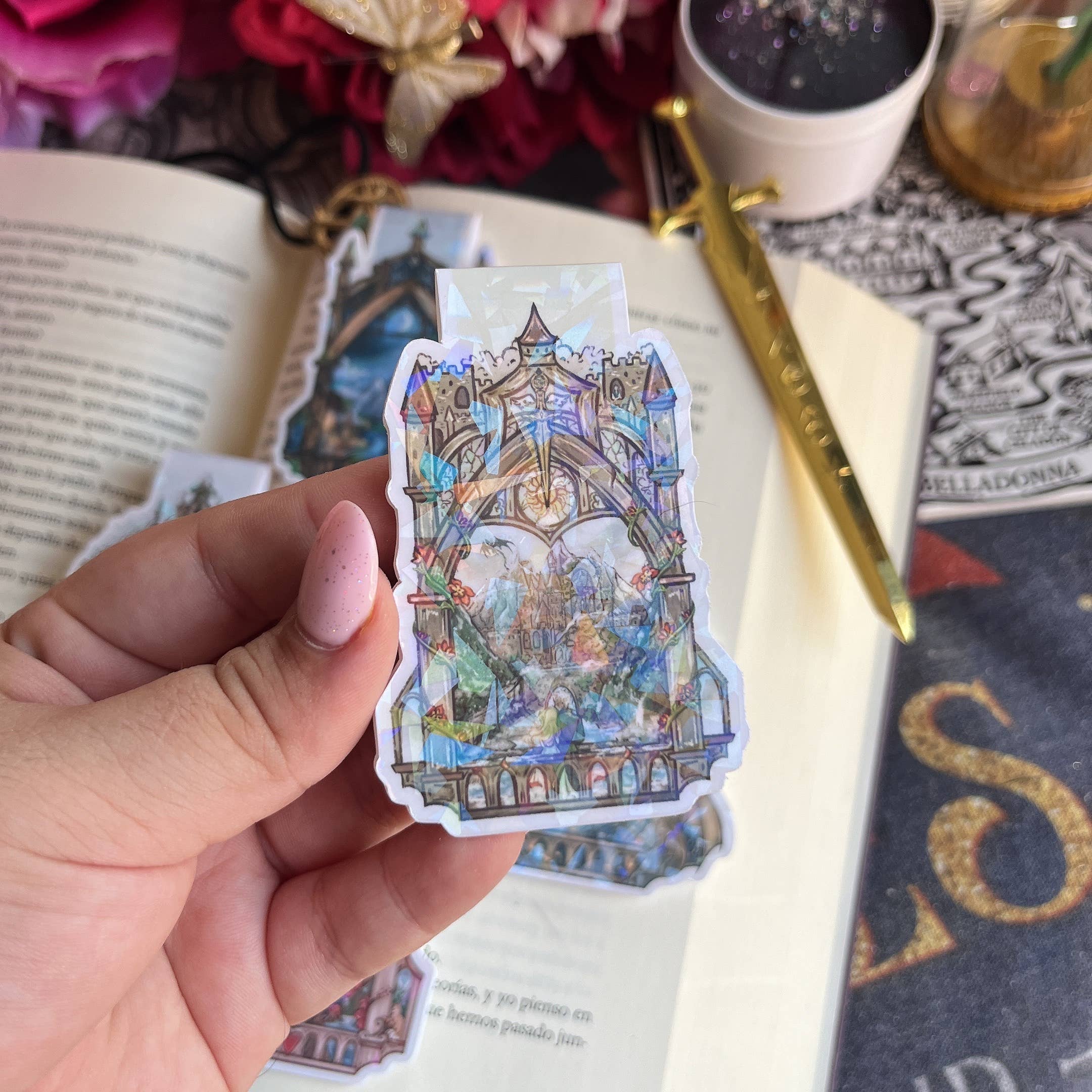 Alsace’s Art - Wholesale Bookmark - Bookish Magnetic City Portals Holographic Bookmarks7