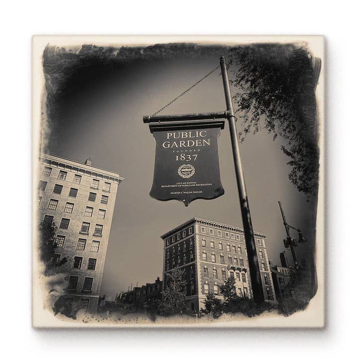 Jardins publics de Boston pour la vente par Cityscape Tiles
