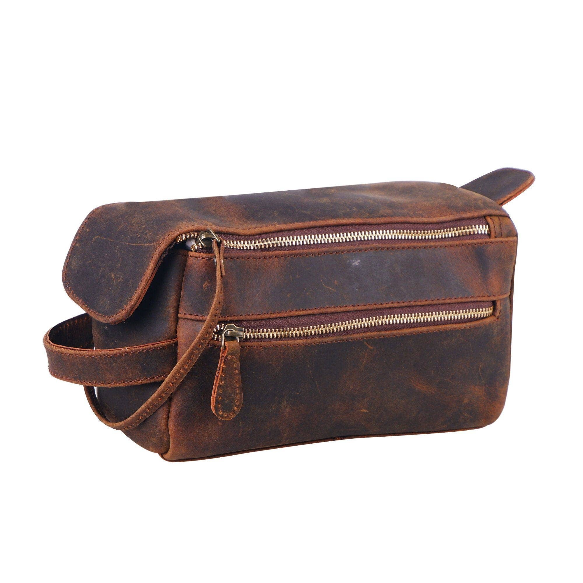 Classy Leather Bags - Wholesale Toiletry Bag - Unisex - The Reuben Travel Dopp Kit0