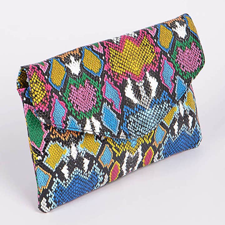3AM BY H&D ACCESSORIES – wholesale Clutch bag – women's – Hipster Snakeskin Clutch