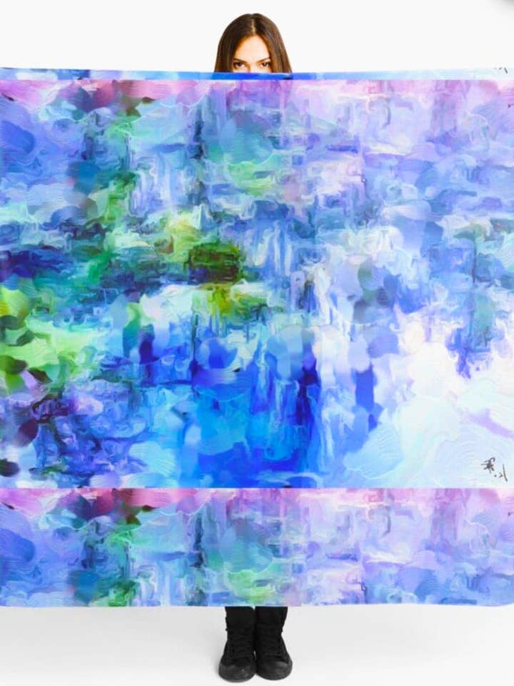 Chiffonschal/Sarong „FairyLand“ für den Großhandel von Lady Barbara Pinson Artist