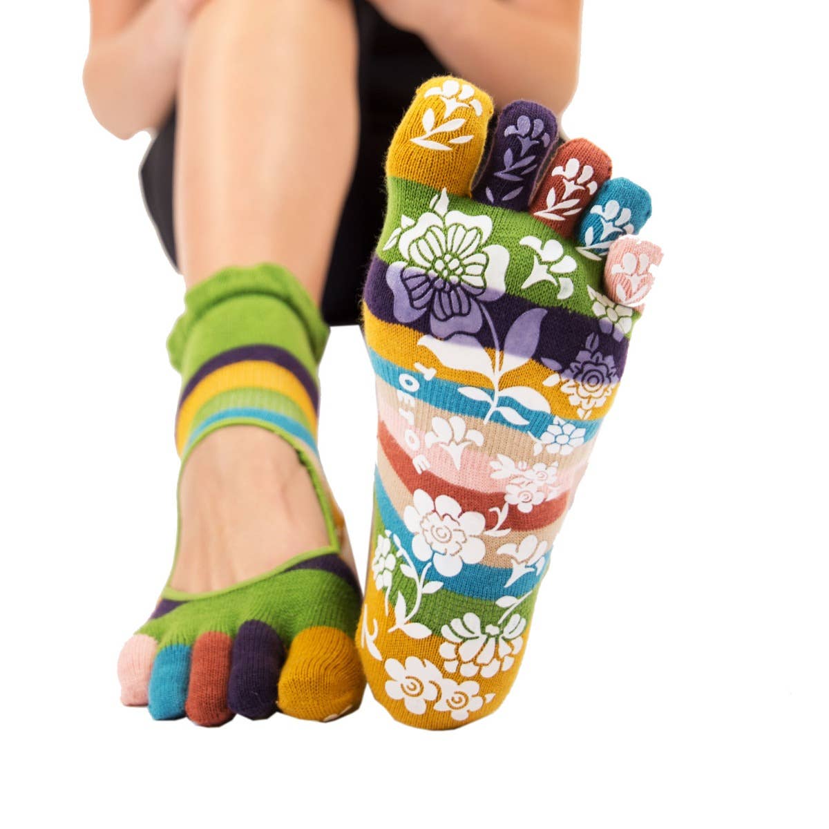 TOETOE - Wholesale Socks - Unisex - Yoga&Pilates - Anti-Slip Serene Ankle - Toe Socks11