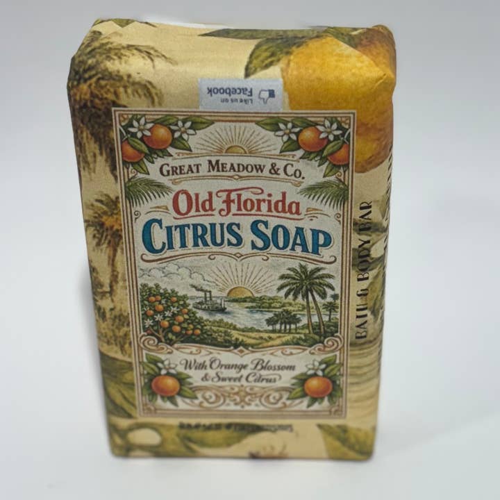Old Florida Citrus Orange & Citrus– 5 oz. Handcrafted Bar for wholesale by Great Meadow & Co