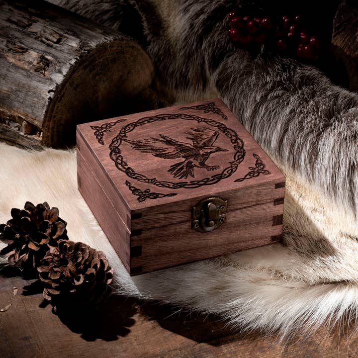 Scatola portaoggetti in legno Raven per la vendita all'ingrosso da parte di Critit