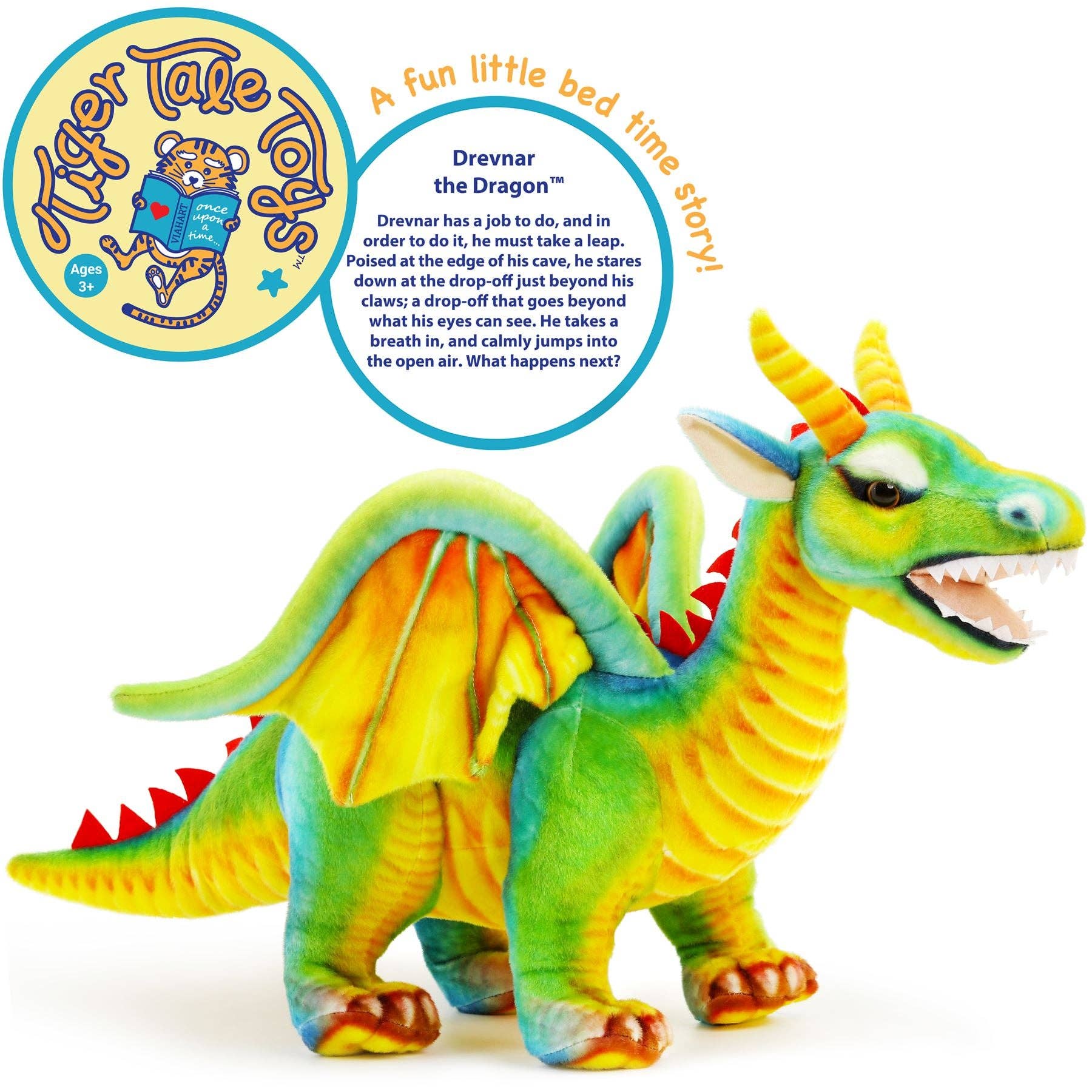 VIAHART Toy Co. - Wholesale Stuffed/Plush Toy - Kids & Baby - Drevnar The Dragon | 29 Inch Stuffed Animal Plush2