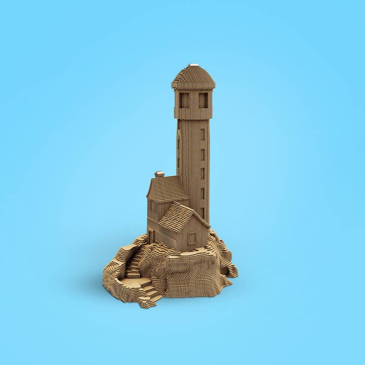 Lighthouse 3D Puzzle Cardboard Model Gift Kids Adults for wholesale by CARTONIC 3D PUZZLES