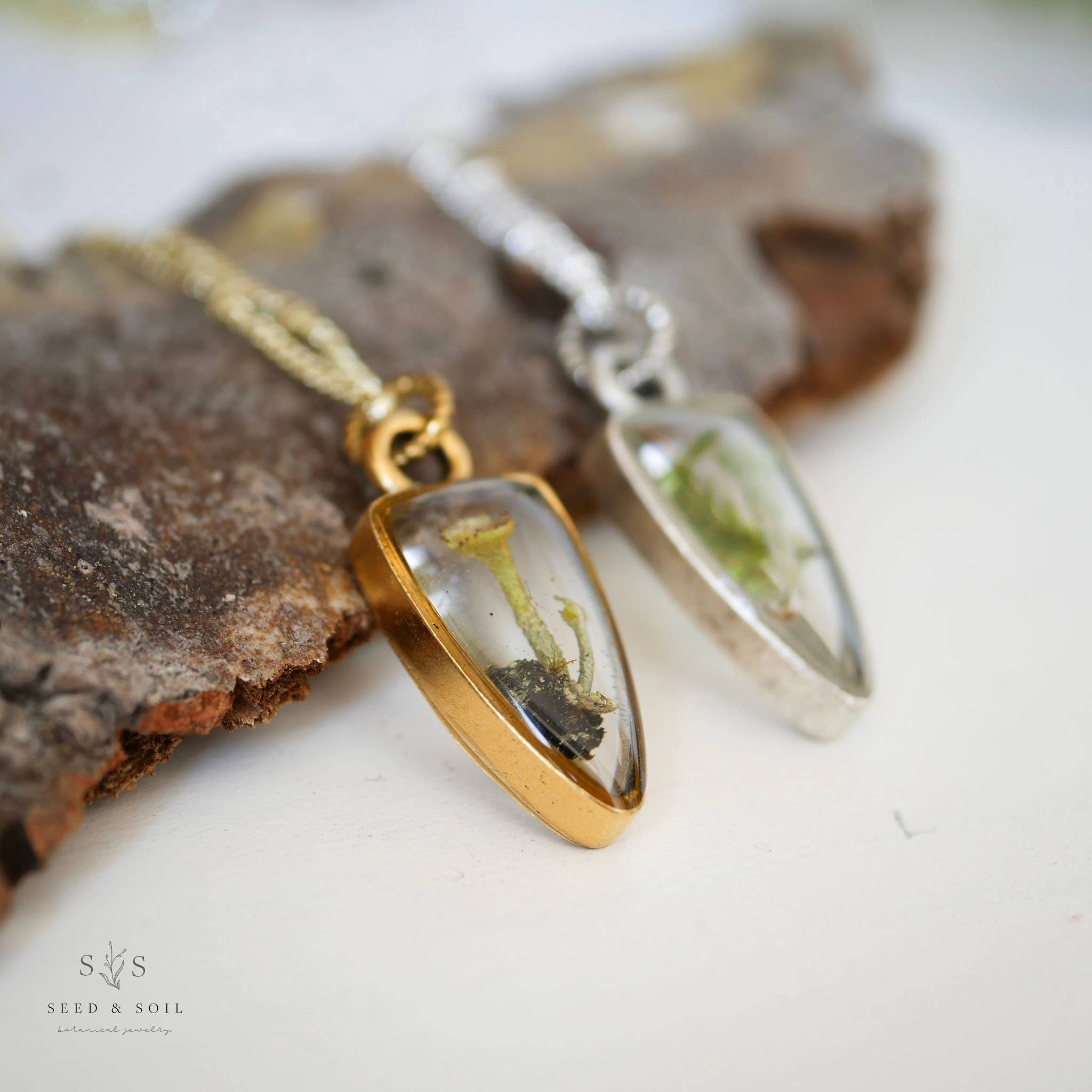 Seed & Soil Botanical Jewelry – Engroshandel Halskæde med vedhæng – Arrowhead Mushroom halskæde1