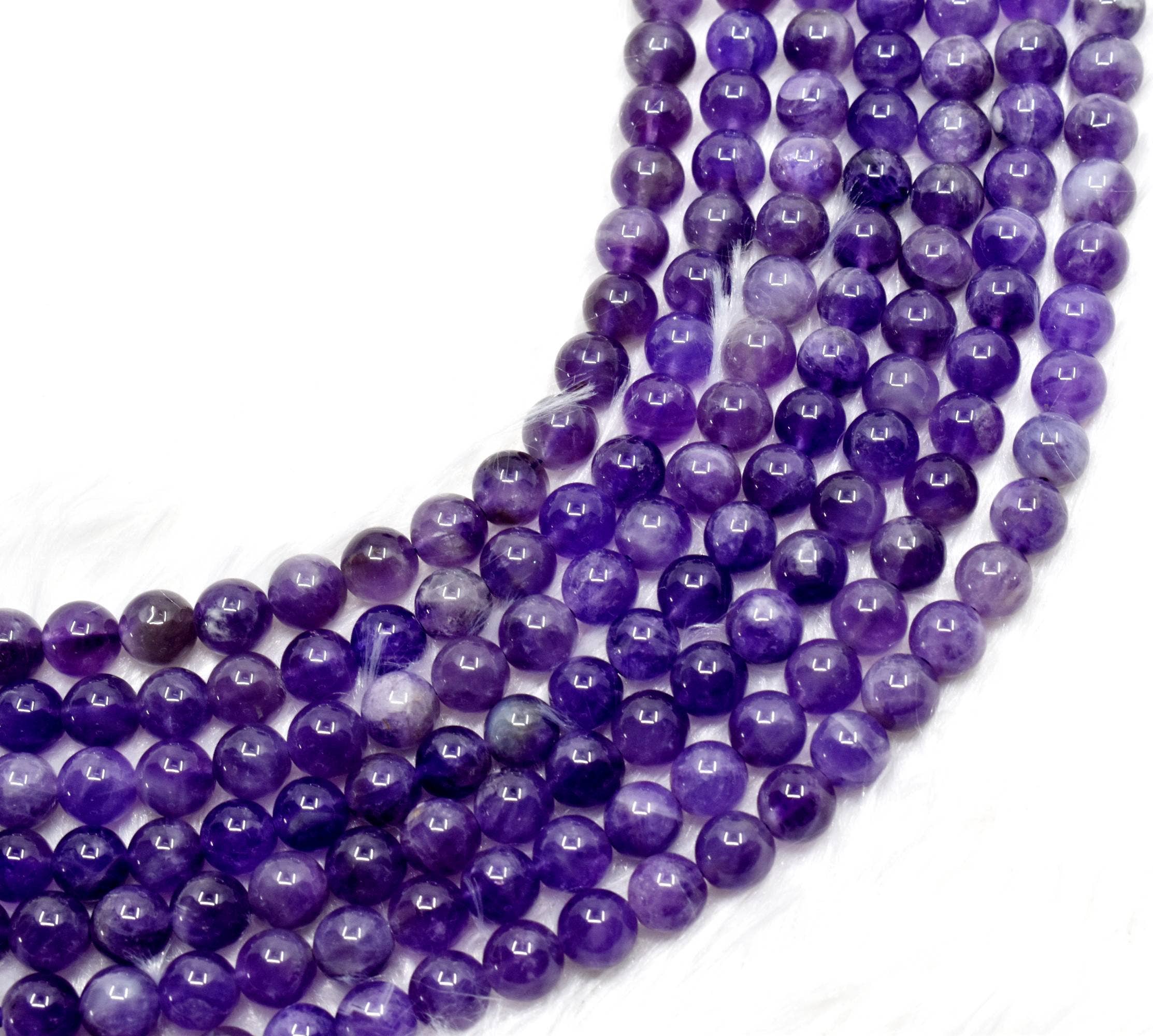 Soothing Crystals - Vente Perle - Perles de bijoux en cristal | Améthyste | Perles de pierre précieuse pour la guérison4