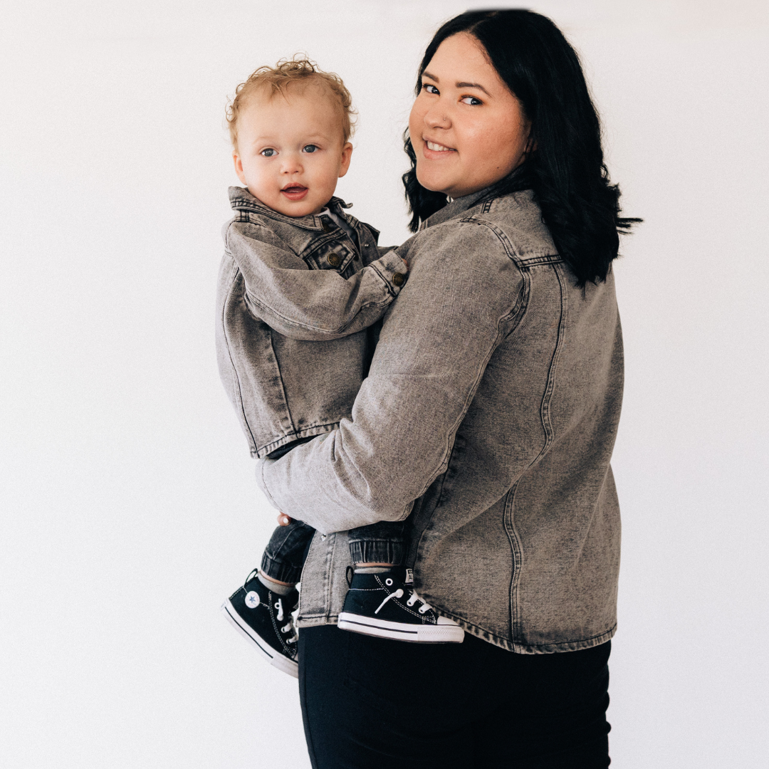 HAHA MAMA Clothing - Wholesale Denim Jacket - Kids - Silver Gray Denim Jacket - Child6