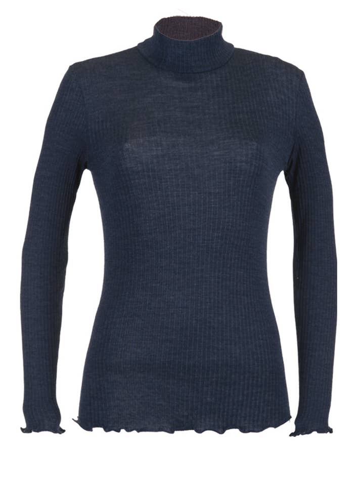 Ilary Lupetto Long Sleeve - Wool Silk Pleated for wholesale by Madiva