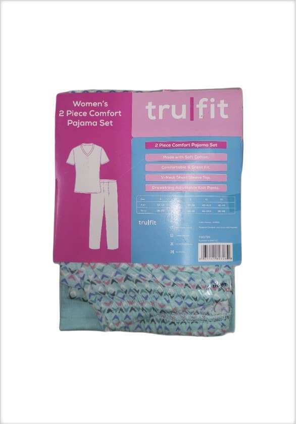 Hands On - Vente Haut et bas de pyjama – femme - Ensemble de pyjama confortable 2 pièces Tru Fit pour femme1