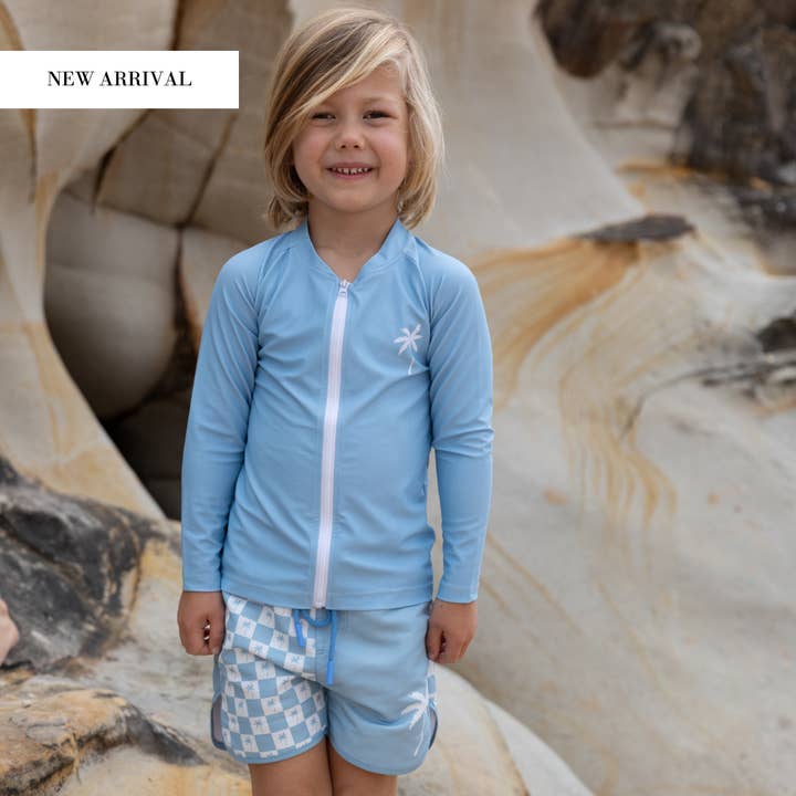 Archie Board Short - Ocean Palm for wholesale by Anchor & Arrow