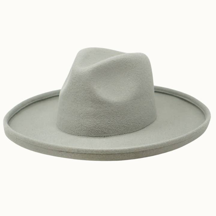 Olive & Pique - Vendita all'ingrosso Fedora - Unisex - OWEN - Matita in feltro 100% lana Brim Rancher, color salvia0